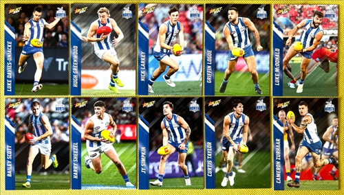 2024 AFL FOOTY STARS NORTH MELBOURNE KANGAROOS BASE TEAM SET