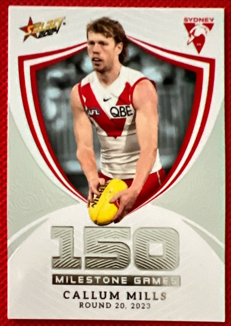 2024 AFL FOOTY STARS MILESTONE MG86 BRAD CROUCH ST KILDA SAINTS 150 GAME CARD