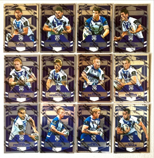 2012 NRL DYNASTY SERIES CANTERBURY BULLDOGS SILVER PARALLEL TEAM SET (UNPEELED)
