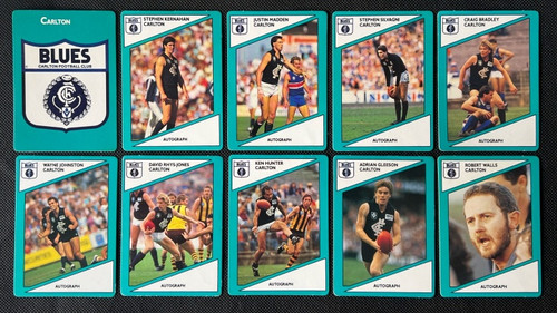 1988 STIMOROL VFL CARLTON BLUES TEAM SET