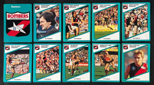 1988 STIMOROL VFL ESSENDON BOMBERS TEAM SET