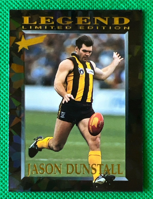 1995  AFL JASON DUNSTALL HAWTHORN HAWKS LEGEND CARD