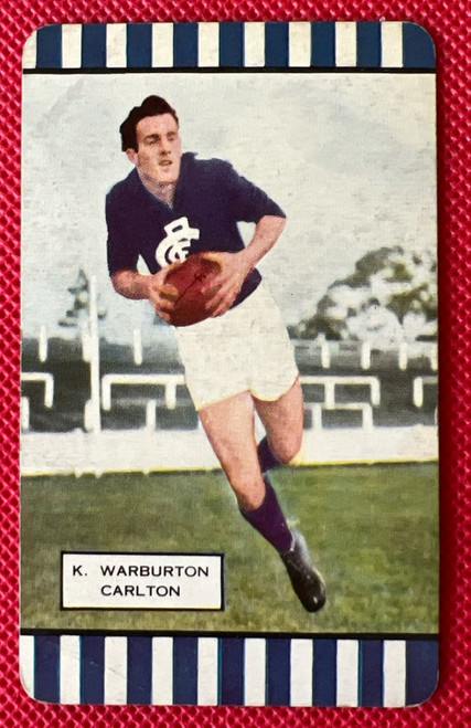 1954 Coles Card Carlton Blues K WARBURTON