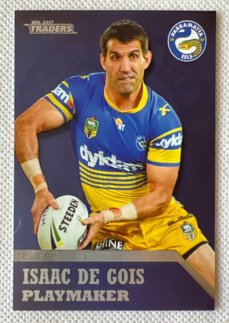 2017 NRL TRADERS ISAAC DE GOIS PARAMATTA EELS PLAYMAKER CARD