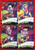 2022 AFL SELECT FOOTY STARS BRISBANE LIONS STARBURST PAINT CARICATURE SET