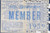 1955 NORTH MELBOURNE KANGAROOS MEMBERSHIP TICKET