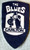 VFL CLOTH PATCH- SHIELD SHAPED "THE BLUES" CARLTON FOOTBALL CLUB BADGE