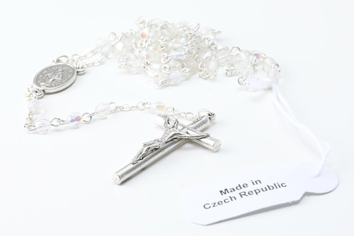 Clear Crystal Rosary (RC40002)