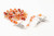 Carnelian 4.mm Gemstone Silver Toned Rosary