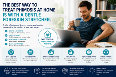 What is the best way to treat phimosis at home?