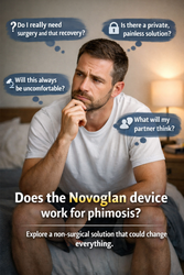 Does the Novoglan device work for phimosis?