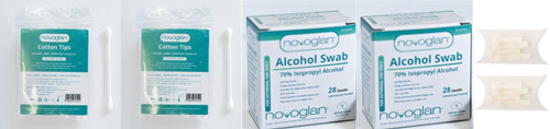 Novoglan Refill Pack (Contains 56 Swabs & 56 Buds  plus 8 LATEX  Inflation Balloons)