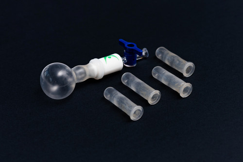 The Novoglan Hospital Grade Silicone Stretching Balloons (4 pack) The most powerful balloon stretching todate. Device with balloon for illustration purposes only.  4 Balloons are shipped per pack.