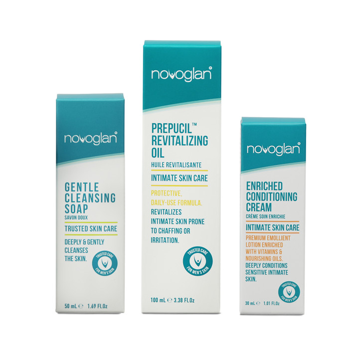 Novoglan Red Penis - Balanitis - Penis and Foreskin Treatment Set. Everything you need to get a healthy foreskin. A healthy foreskin and penis is an essential ingredient of a healthy well-being.