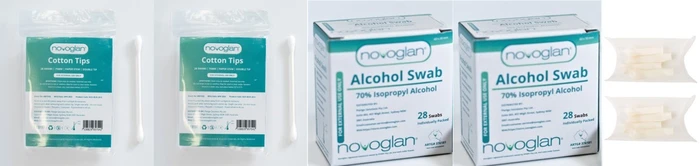 Novoglan Refill Pack (Contains 56 Swabs & 56 Buds  plus 8 LATEX  Inflation Balloons)