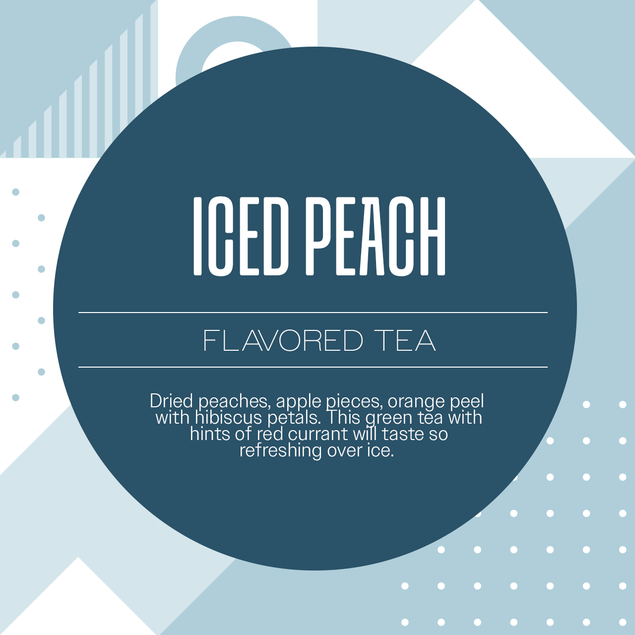 Iced peach tea - 4 oz