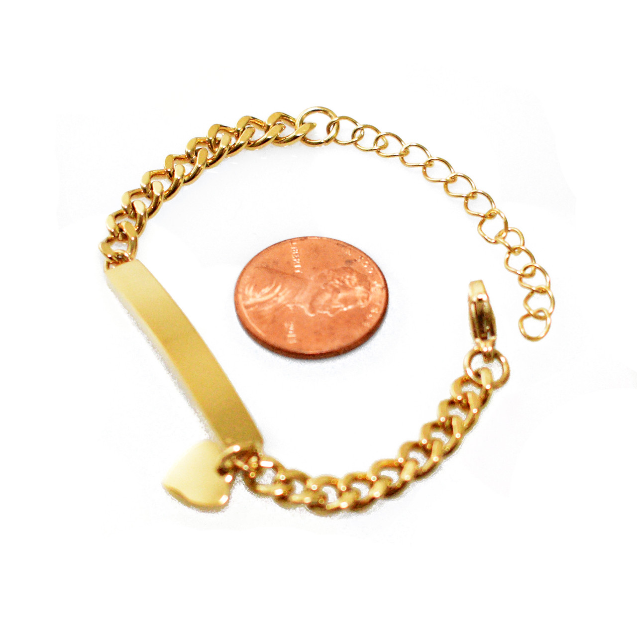 Baby Heartlock on Silver Rolo Chain Bracelet – Marla Aaron