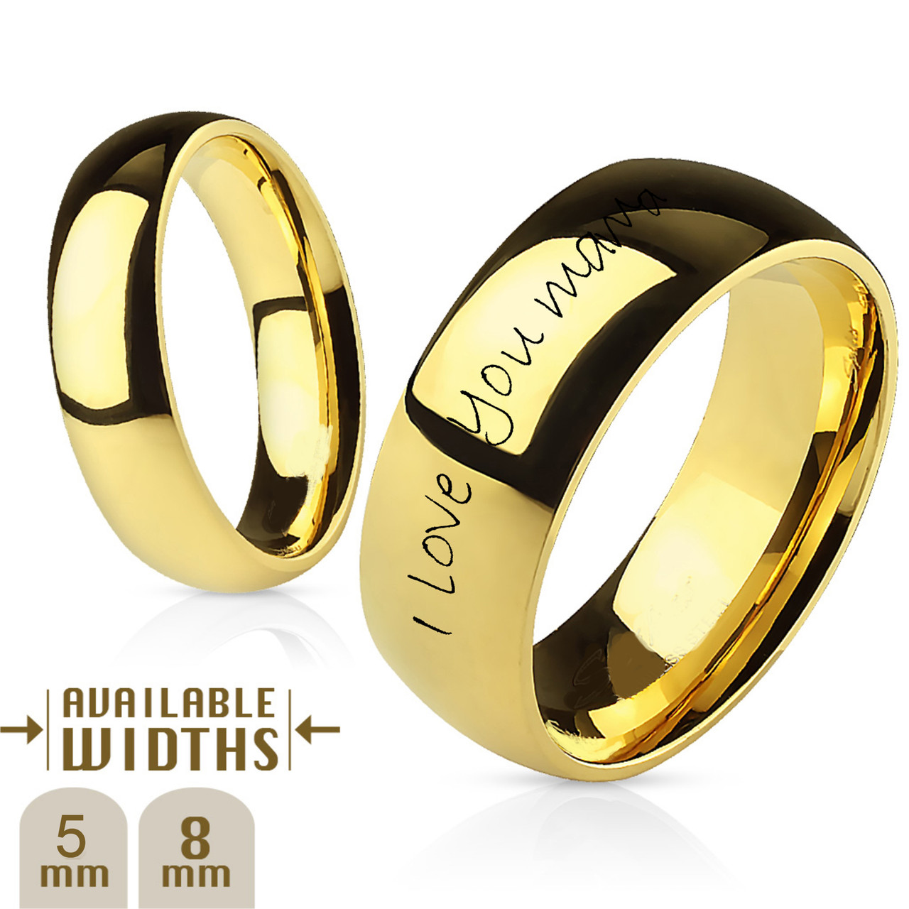 Buy Letter Couple Rings Personalized Matching Rings Promise Couple Rings  for Women Gift Jewelry Anniversary Ring Matching Rings His and Her Ring  Online in India - Etsy