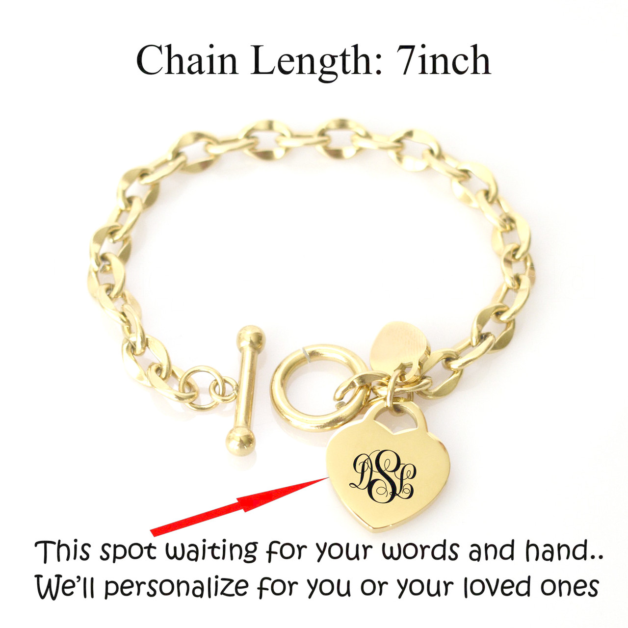 Name in Heart Bracelet |