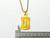 Frame of Saint Mary Gold IP 316L Stainless Steel Pendant