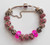 Fuchsia accents woman Bracelet bangle.