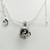 Dolphin Pearl Cage SILVER PLATED Pendant Necklace