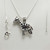 Pearl Charm SILVER PLATED Giraffe Cage Pendant Necklace