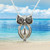 Pearl Cage SILVER PLATED Owl charm Necklace