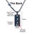 Bio-Energy Men Tungsten Carbide  Magnetic Multi-Facet Pendant Necklace