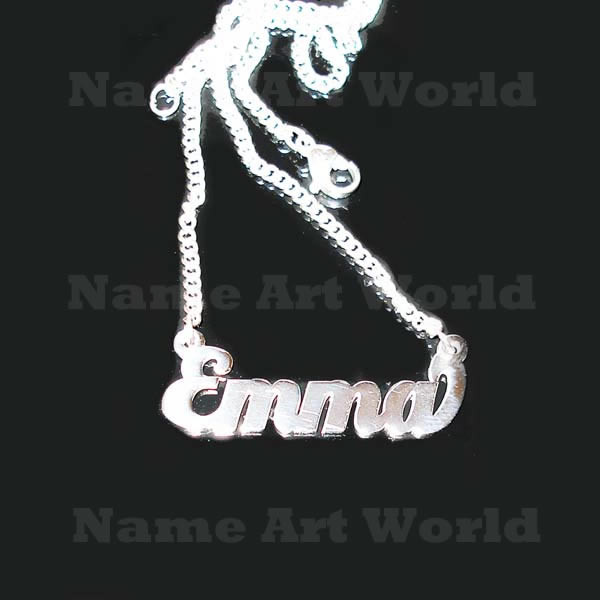 Emma Name Necklaces. Next day ship. NeverTarnishes