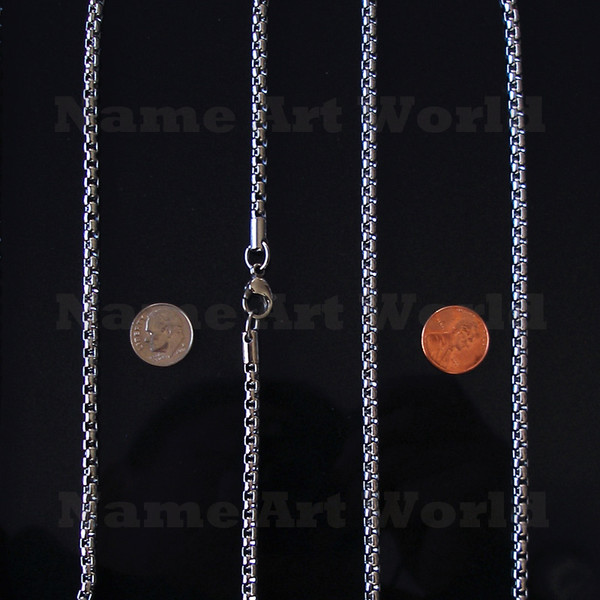 Wholesale Stainless Steel Box Round Chain 4.5mm - High Polished