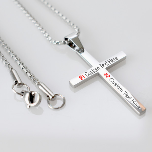 Christian Cross Pendant Necklaces for Men