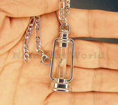 Name on Rice Hurricane Lamp Pendant Necklace or Key Chain 