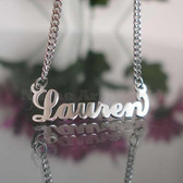 Lauren Name Necklaces. NeverTarnishes