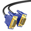 5 Feet VGA to VGA Cable (M/M) - Grey cable with blue connectors