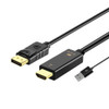 HDMI /M to DisplayPort /F 4Kx60Hz with 50cm USB power supply cable - Wholesale at Look4Computer Canada