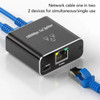 RJ45 1 to 2 port Gigabit Ethernet Splitter Adapter