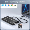 Type C 2x1 KVM to HDMI2.1 + DP1.4 support 4K144Hz PD100W - Wholesale at Look4Computer Canada