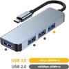 USB C & USB A to USB3.0+3xUSB2.0 4 port HUB