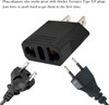 European to US/CA  Travel Power Plug Adapter (2 legs)