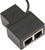 RJ45 1 to 2 port 100Mbps Ethernet Splitter Adapter