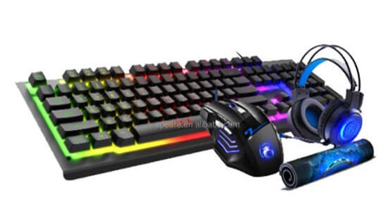iMICE GK-480 4in1 Gaming KB & Mouse Combo w/Headset + Gaming Pad - Wholesale at Look4Computer Canada