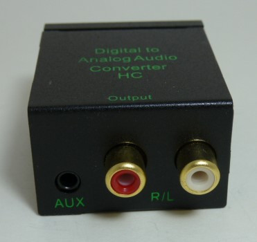 Optical to RCA  audio convertor