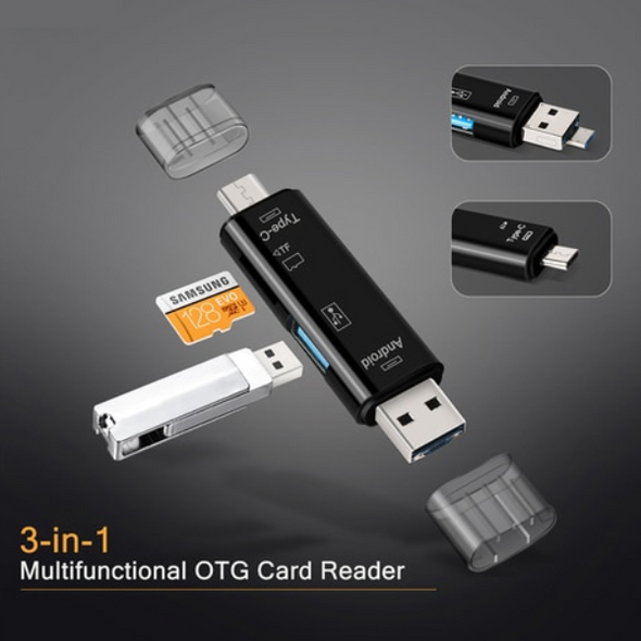 3in1 Cardreader Type C USB3.1 - Wholesale at Look4Computer Canada