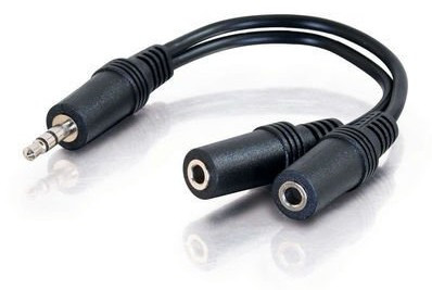 3.5mm Audio Male to 2 Female Y Cable - Wholesale at Look4Computer Canada
