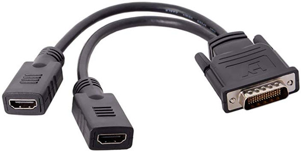 DMS-59 pin to 2 port HDMI adapter
