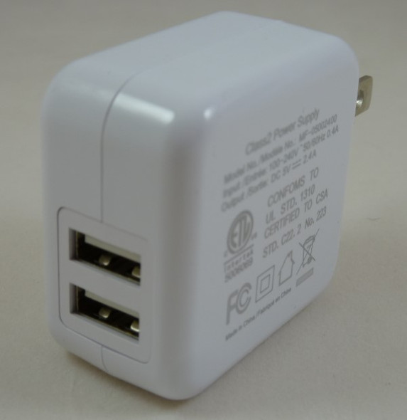 5V 2.4A 2 X USB CHARGER - Wholesale at Look4Computer Canada
