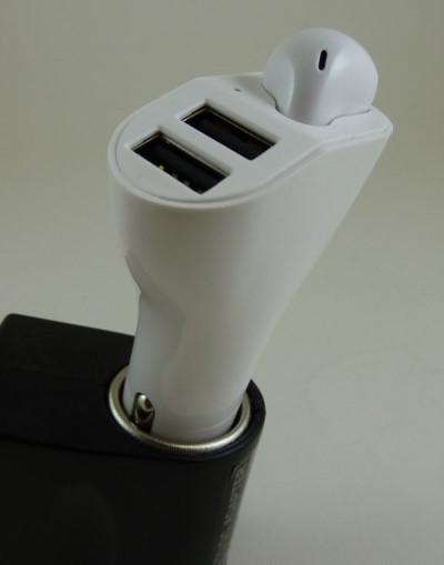 2 IN 1 Vehicle Wireless Headset with Car charger 2.4A - Wholesale at Look4Computer Canada