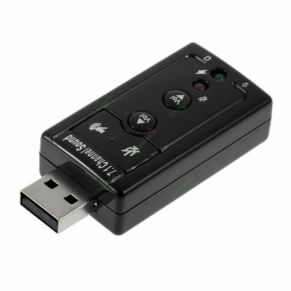 USB to 3.5mm 7.1 Audio Dongle w/microphone Jack