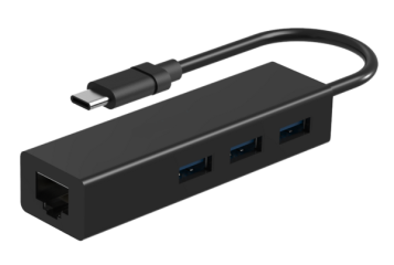 TYPE C3.1 to USB3.0 3port HUB w/ethernet